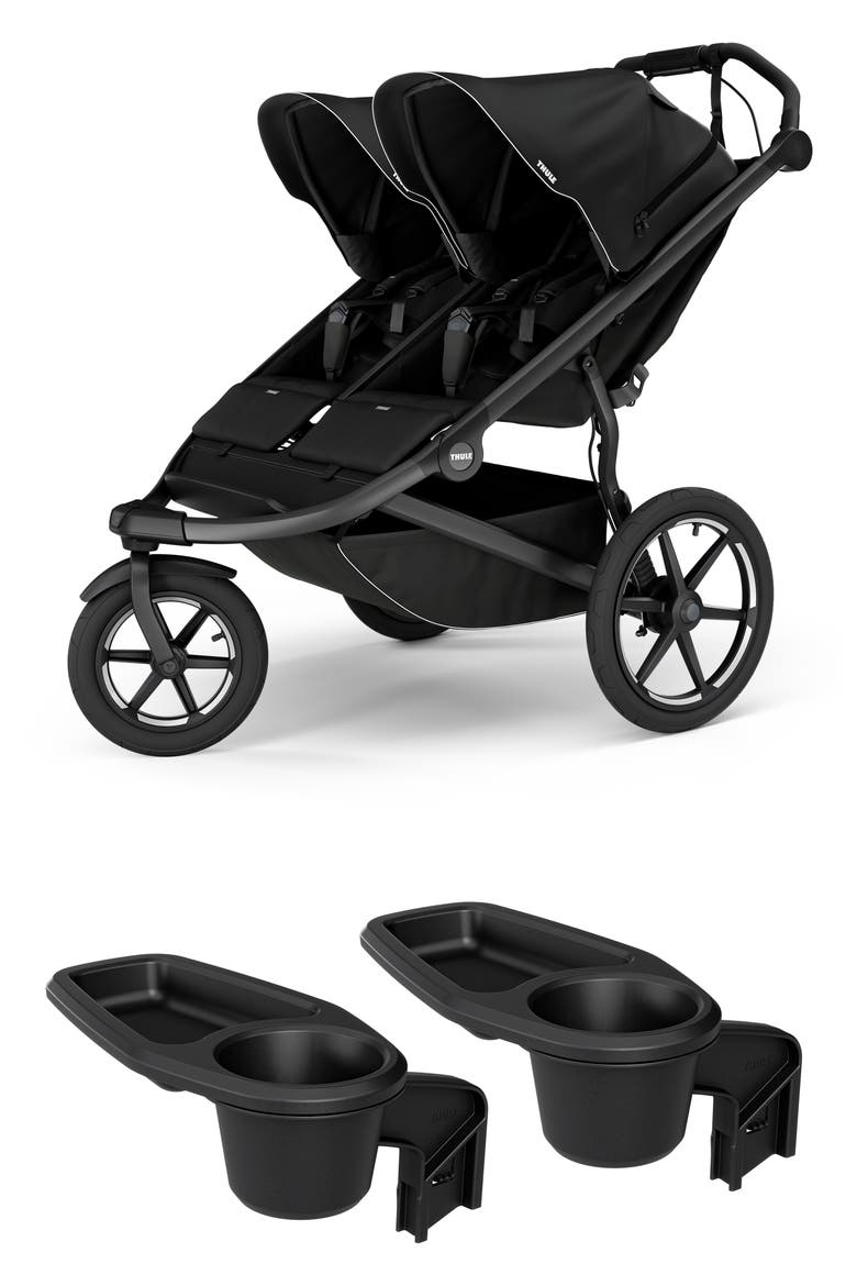 Urban Glide 3 Double All-Terrain Stroller Bundle, Main, color, BLACK