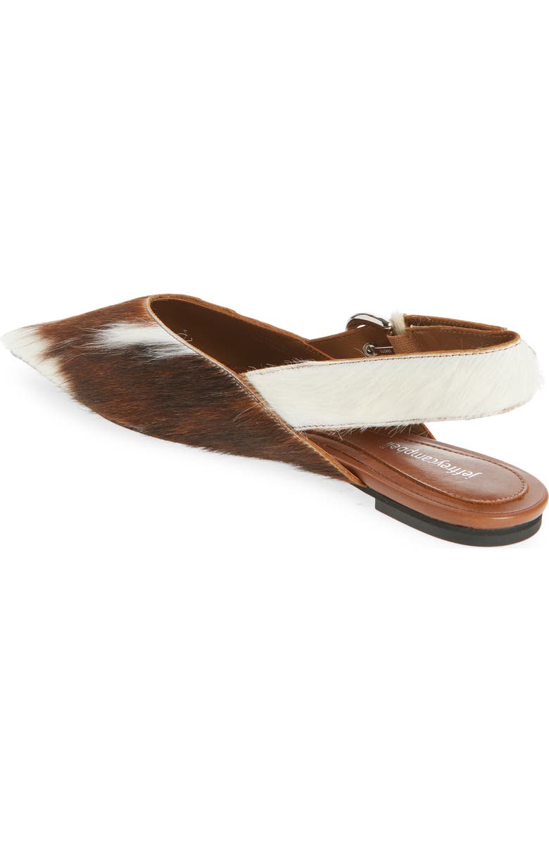 Jeffrey Campbell Scone Genuine Calf Hair Slingback Flat, Alternate, color,