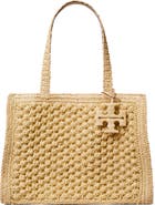 Tory Burch Ella Hand Crochet Straw Bag