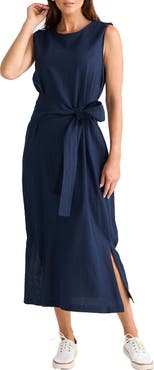 Brave+True Turning Point Tie Waist Midi Dress