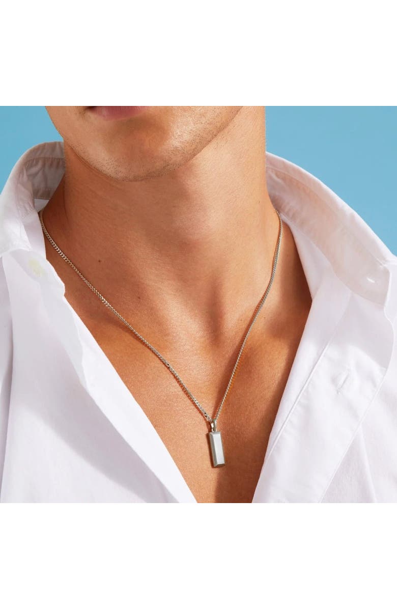 7879 Diamond Cut Curb Chain Necklace, Alternate, color, Platinum