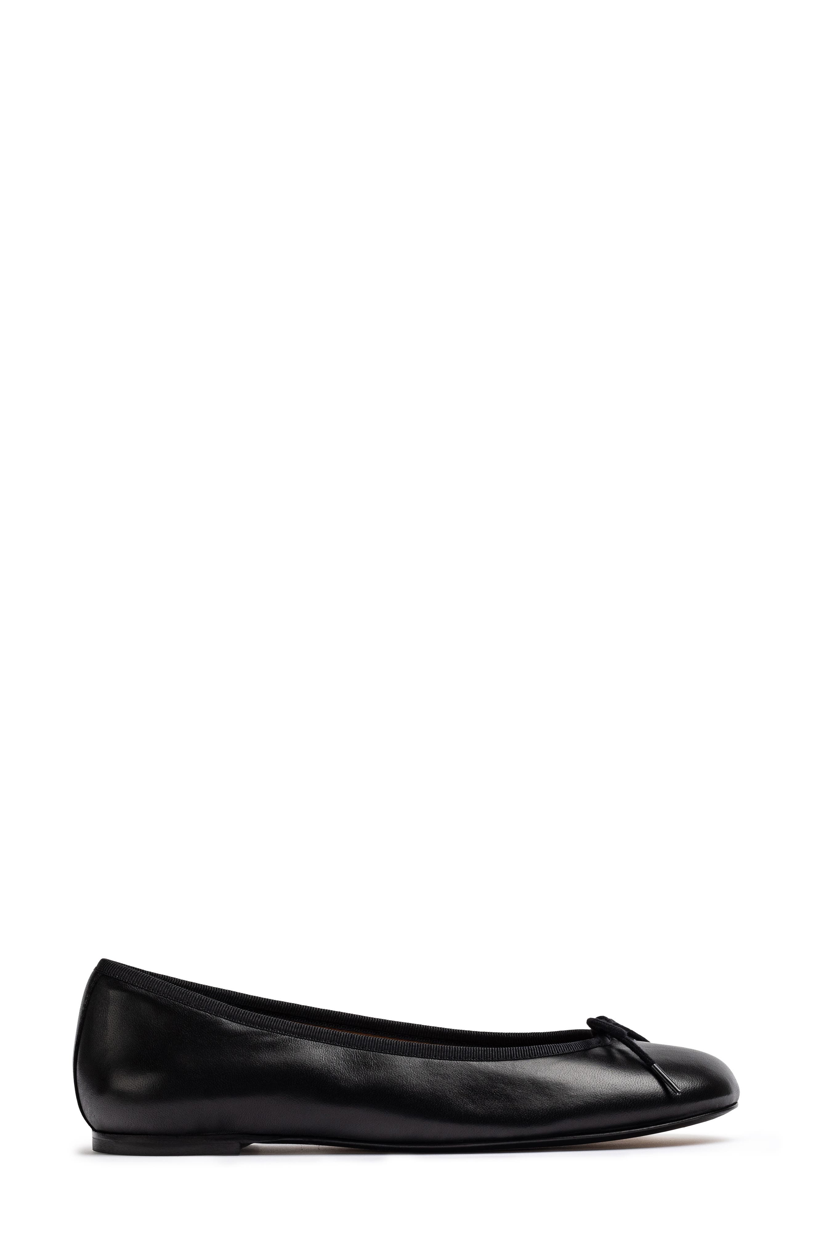 Jon Josef Barcelona Ballet Flat, Alternate, color, Black Leather