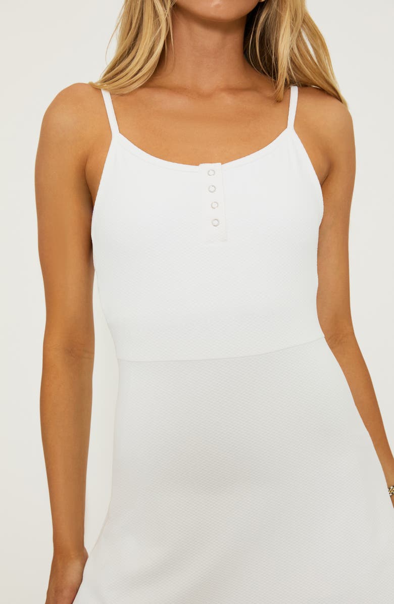 Beach Riot Ari Active Dress, Alternate, color, White Waffle