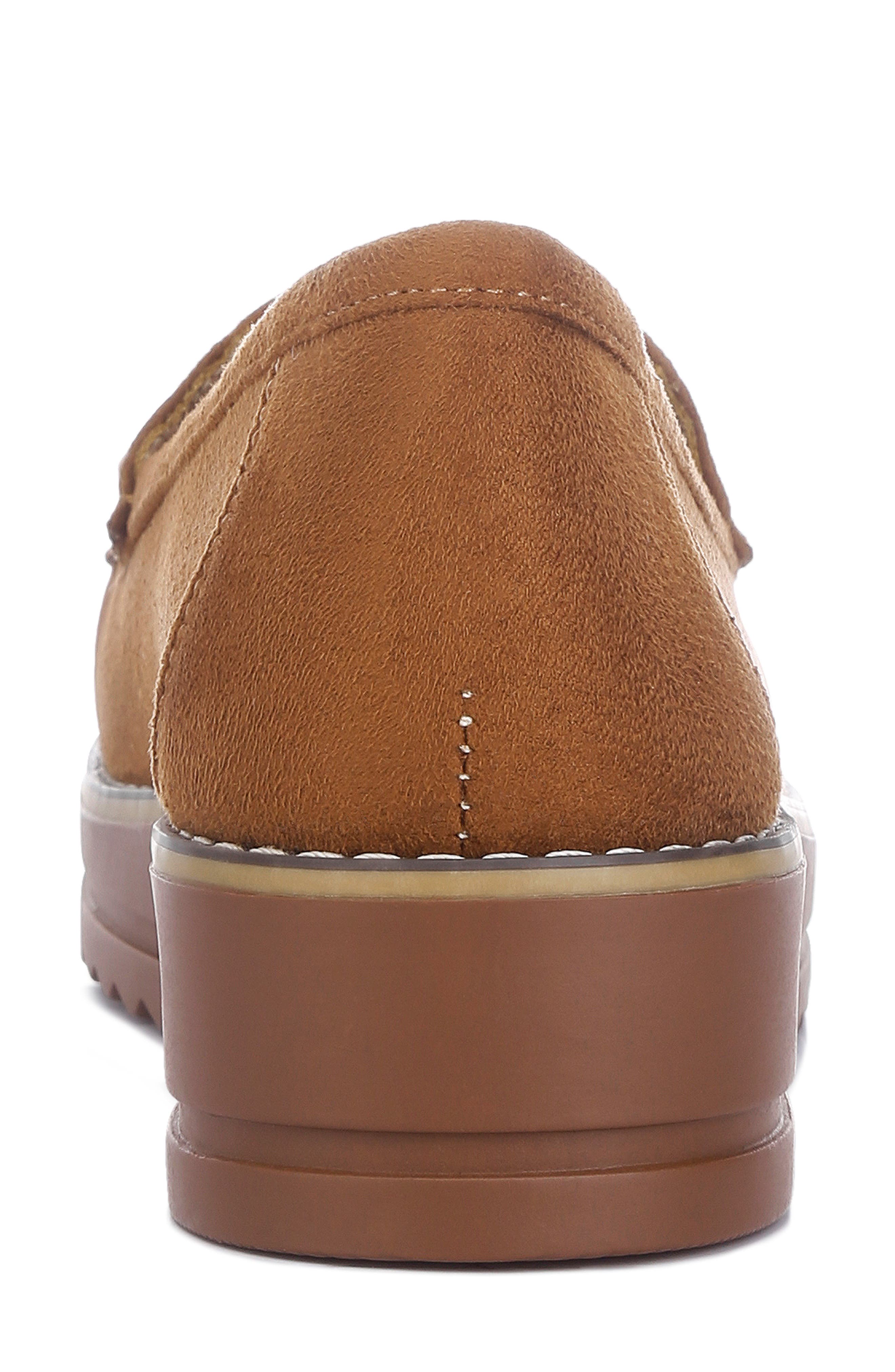 LONDON RAG Daiki Platform Tassel Loafer, Alternate, color, Tan