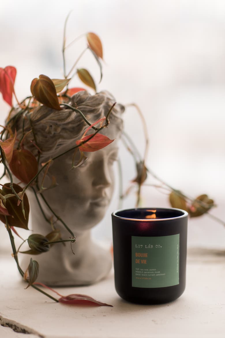 Boujie De Vie Candle, Alternate, color, Black
