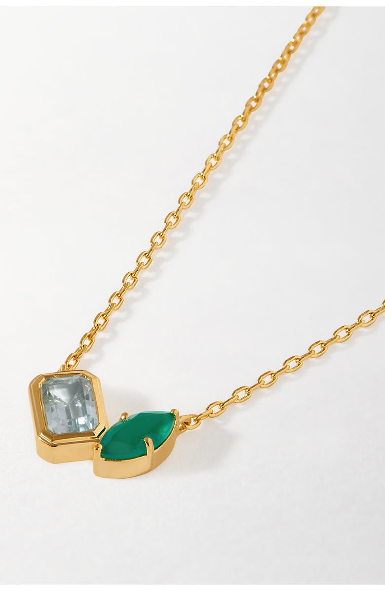 Edge of Ember Toi Et Moi Strength Necklace, Alternate, color, Metallic Gold
