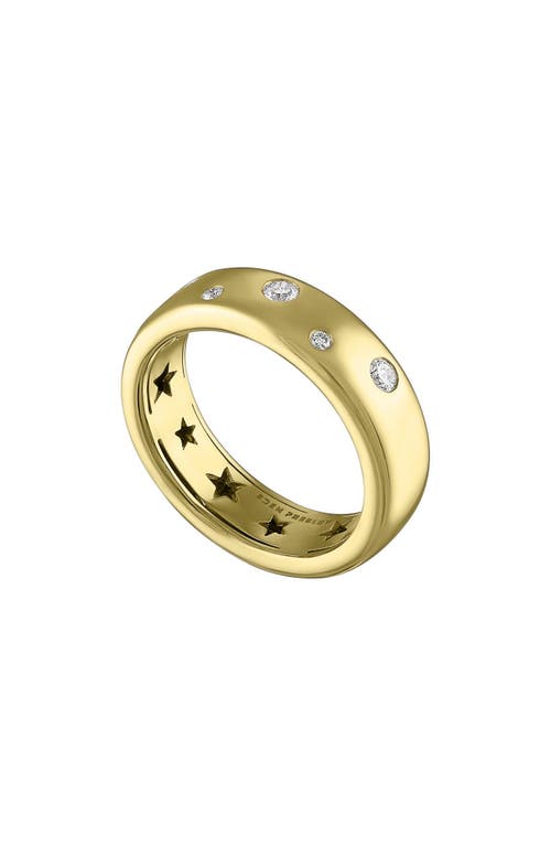 Shop Eden Presley Bubble Diamond Stacking Ring In Yellow Gold/diamond
