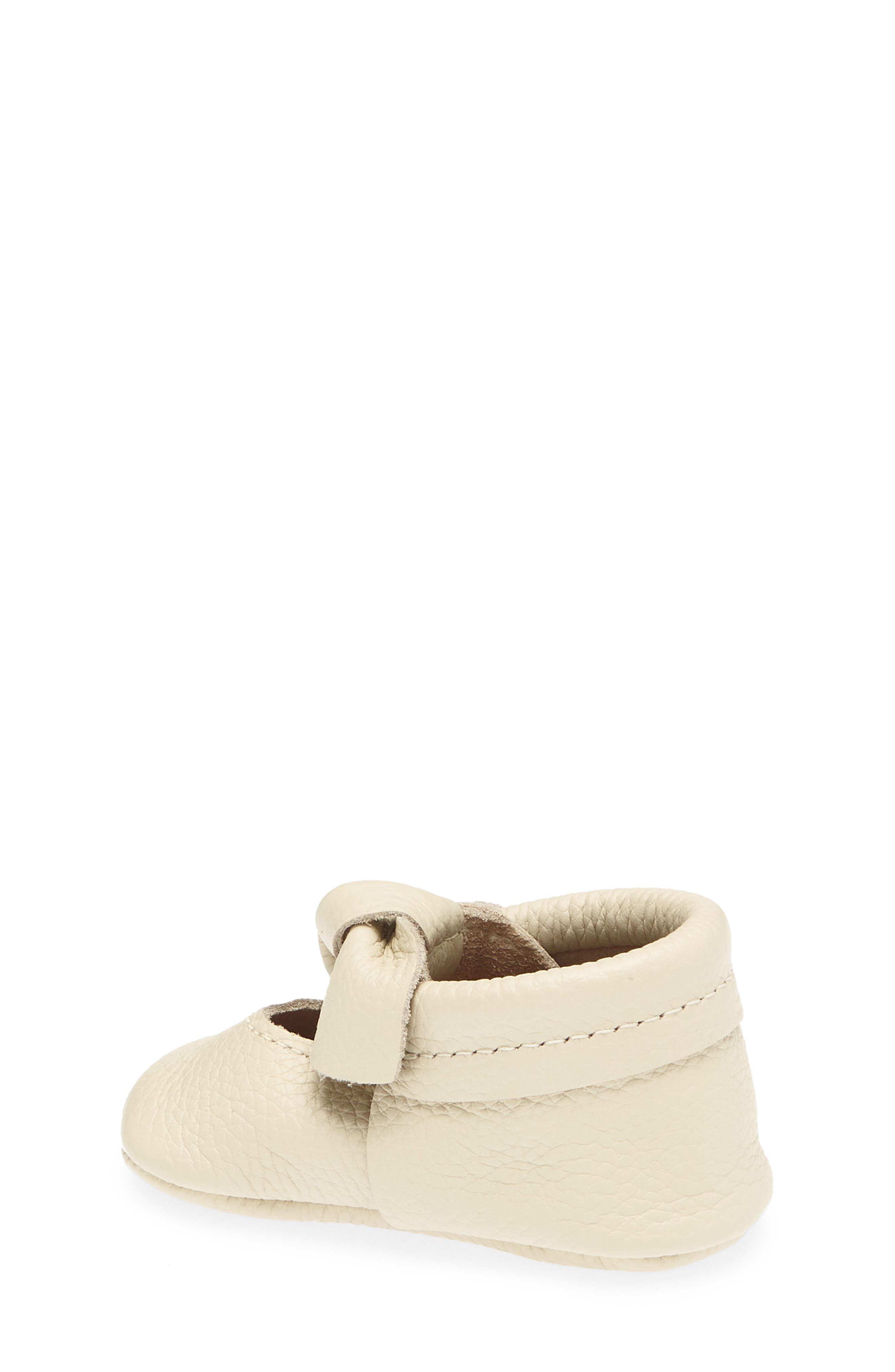 Kids' Knotted Bow Leather Mary Jane, Alternate, color, BIRCH