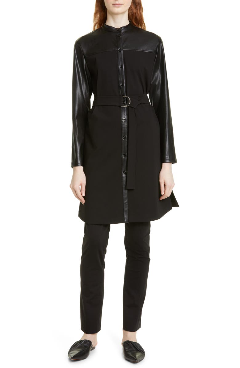 Misook Nia Straight Leg Ponte Knit Pants, Alternate, color, Black