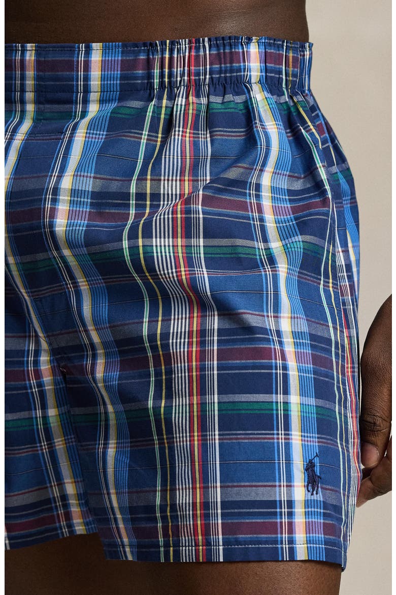 Classic Fit Assorted 3-Pack Cotton Boxers, Alternate, color, CEDAR PLAID