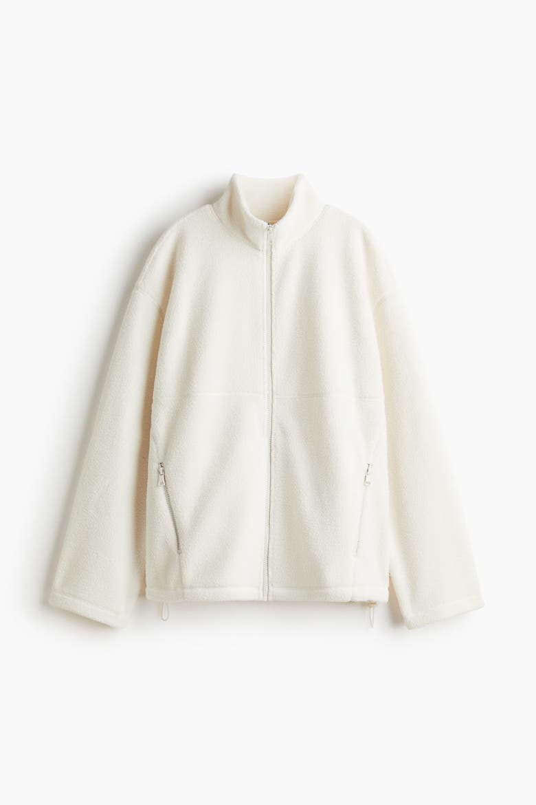 Teddy Jacket, Alternate, color, White