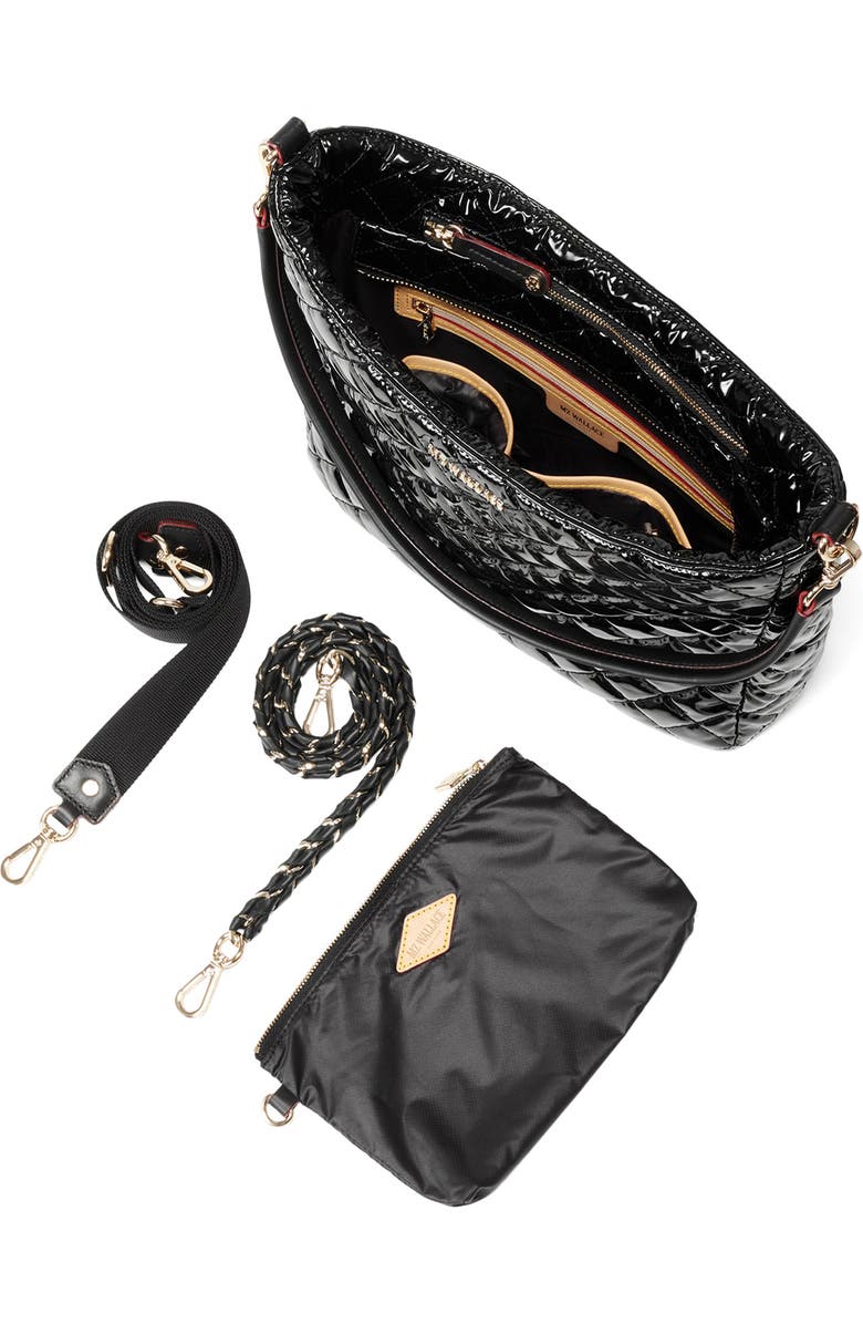 MZ Wallace Crosby Quilted Nylon Hobo Bag, Alternate, color,