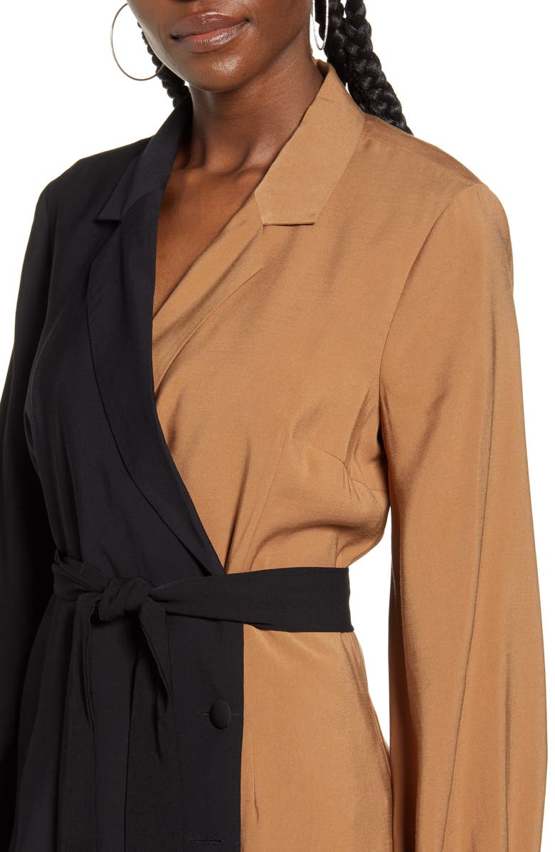 VERO MODA Long Sleeve Shirtdress, Alternate, color, 