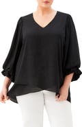Karen Kane Crossover Hem Asymmetric Top