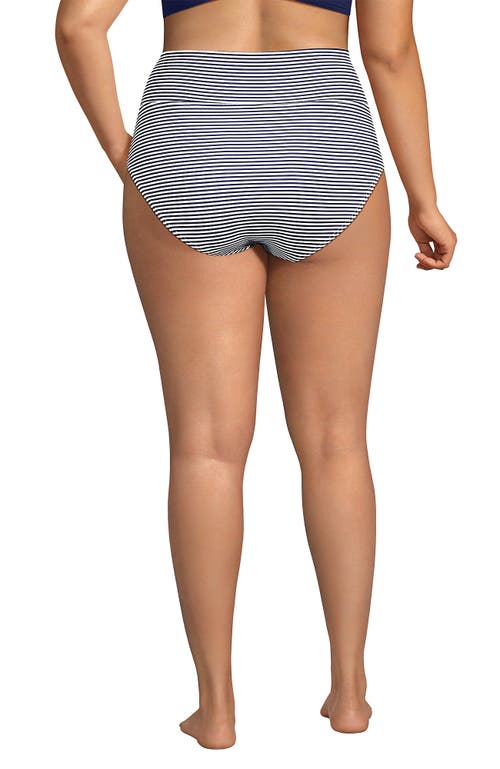 LANDS' END LANDS' END CHLORINE RESISTANT PINCHLESS HIGH WAISTED BIKINI BOTTOMS