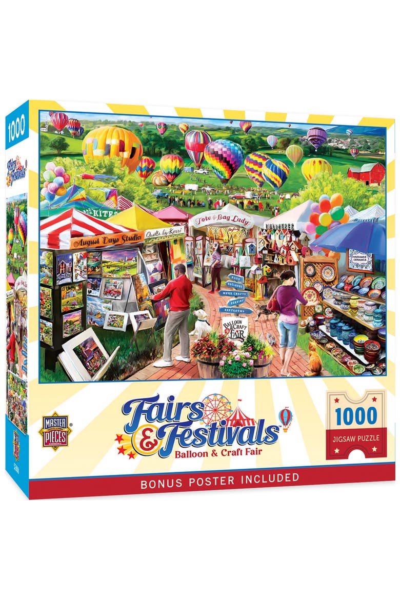 Balloon & Craft Fair 1000 Piece Puzzle, Main, color, Multicolor