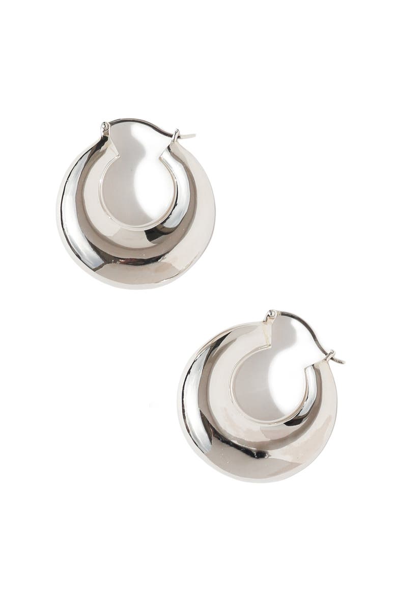Puff Hoops, Main, color, Silver