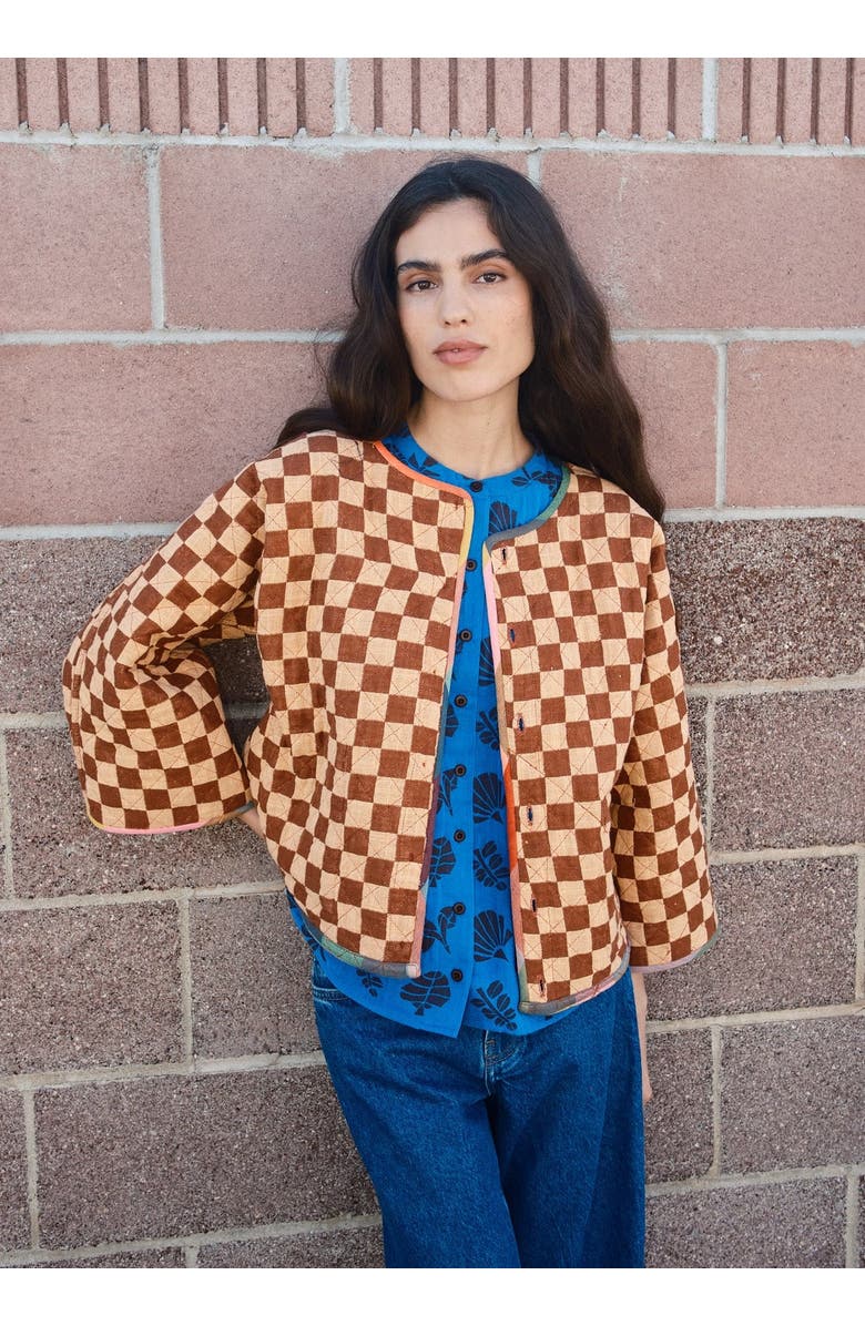 Ace & Jig Amara Quilted and Reversible Cardi Jacket Glossary, Alternate, color, Glossary