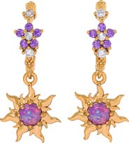 Girls Crew Disney Princess Tangled Hinge Hoop Earrings