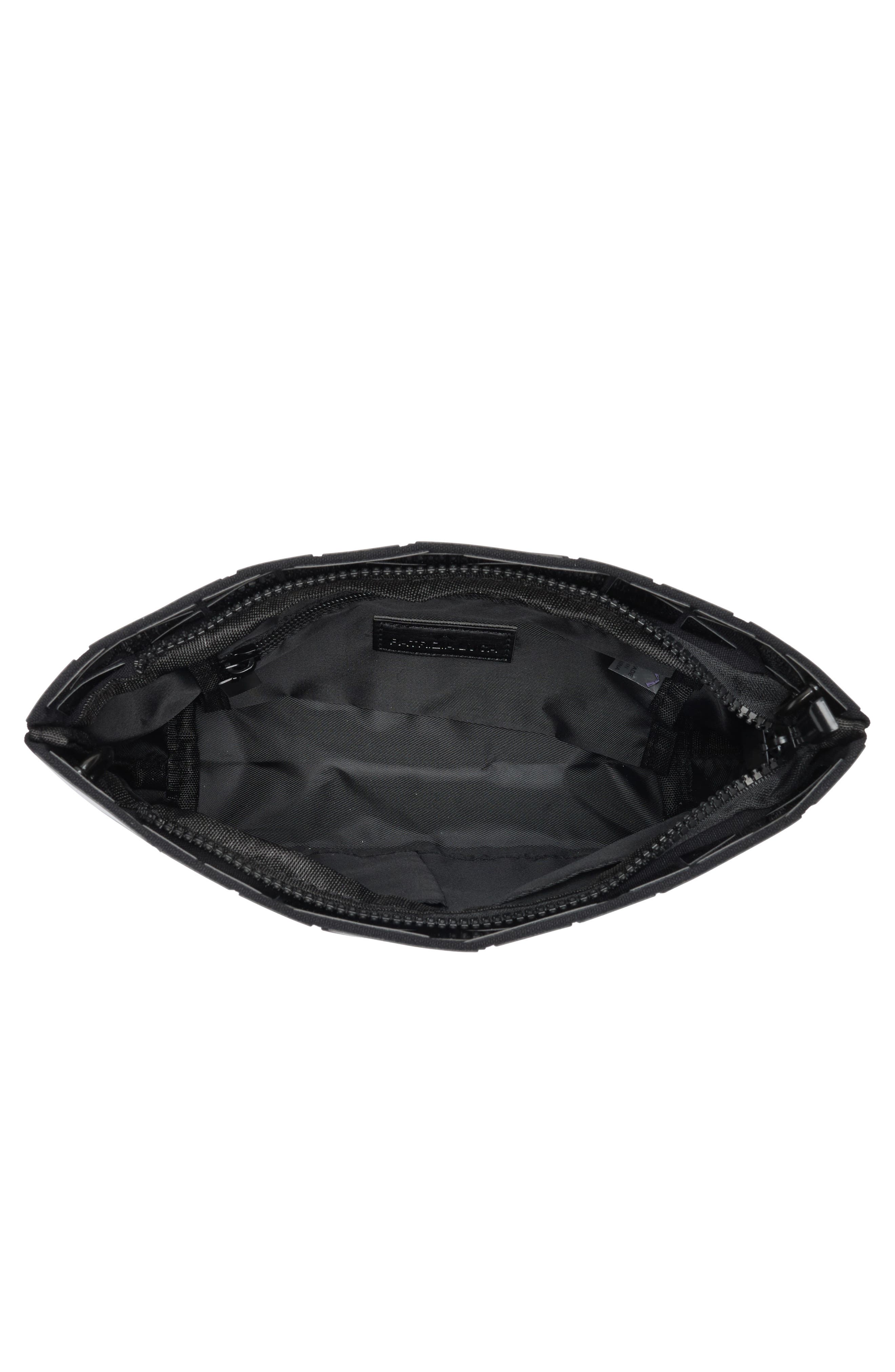 PATRIZIA LUCA Diagnoal Geo Clutch, Alternate, color, Black/ Black
