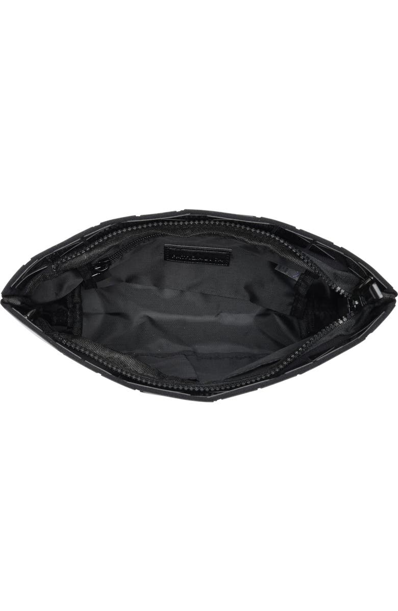 PATRIZIA LUCA Diagnoal Geo Clutch, Alternate, color, Black/ Black