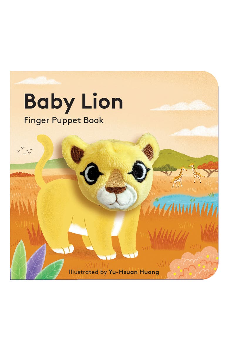 Chronicle Books 'Baby Lion' Finger Puppet Board Book, Main, color, 
