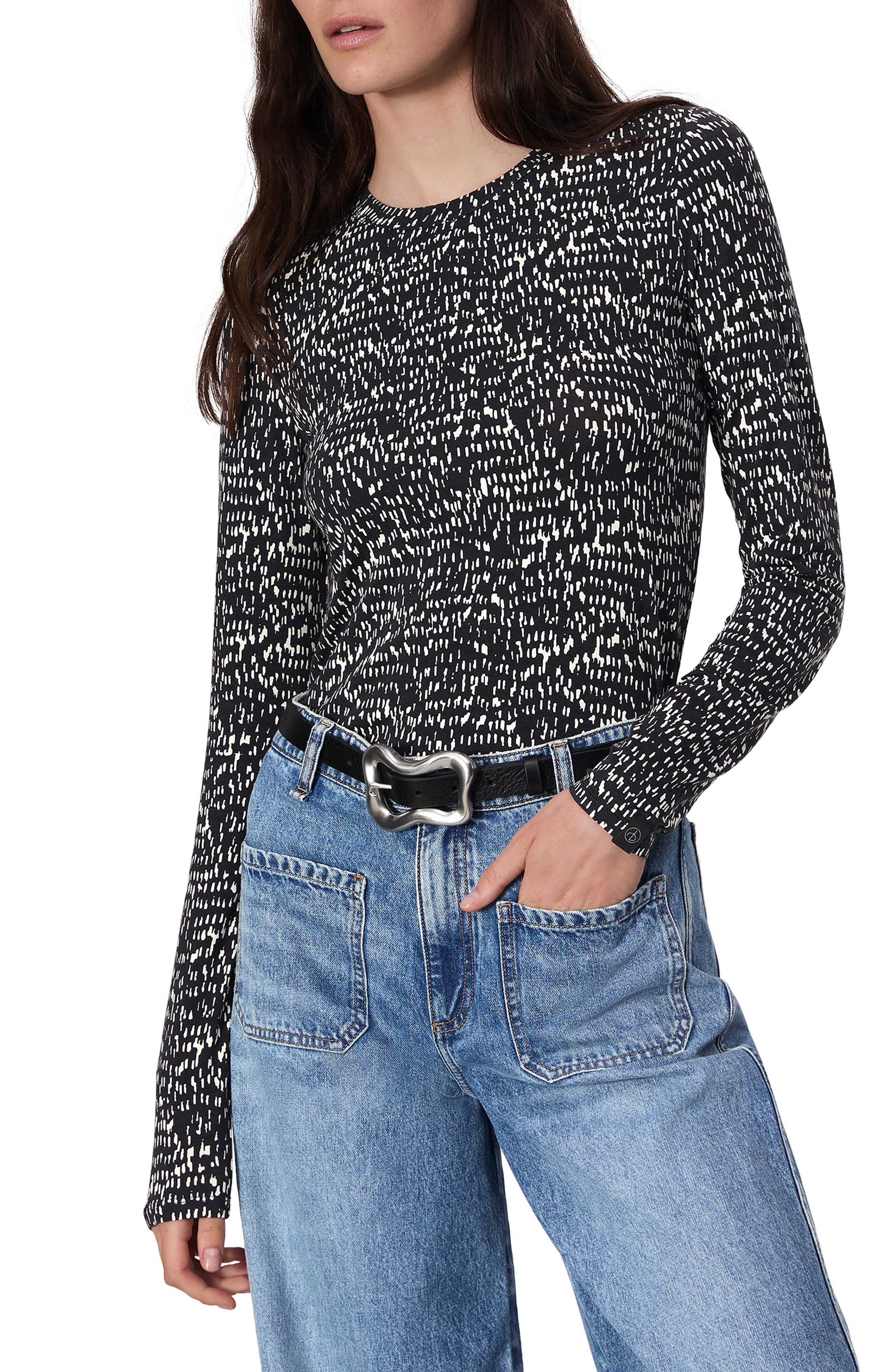 rag & bone Luca Print Long Sleeve Top