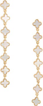 EYE CANDY LOS ANGELES Angelica Clover Linear Drop Earrings