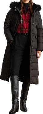Lauren Ralph Lauren Quilted Down Longline Coat