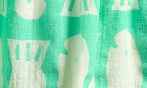 Bobo Choses Kids' Lucky Fish Print Sleeveless Organic Cotton Dress In Green