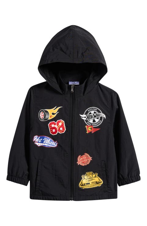 Kids' Hot Wheels® Hooded Full Zip Nylon Jacket