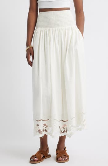スカート Burmula : 24SS / EYELET COTTON WRAP SKIRT (IVORY) 8313823a-f095-4785-a5d1-