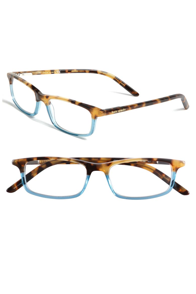 jodie 50mm reading glasses, Main, color, HAVANA TEAL