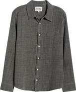 Corridor Pigment Dyed Cotton Waffle Button-Up Shirt