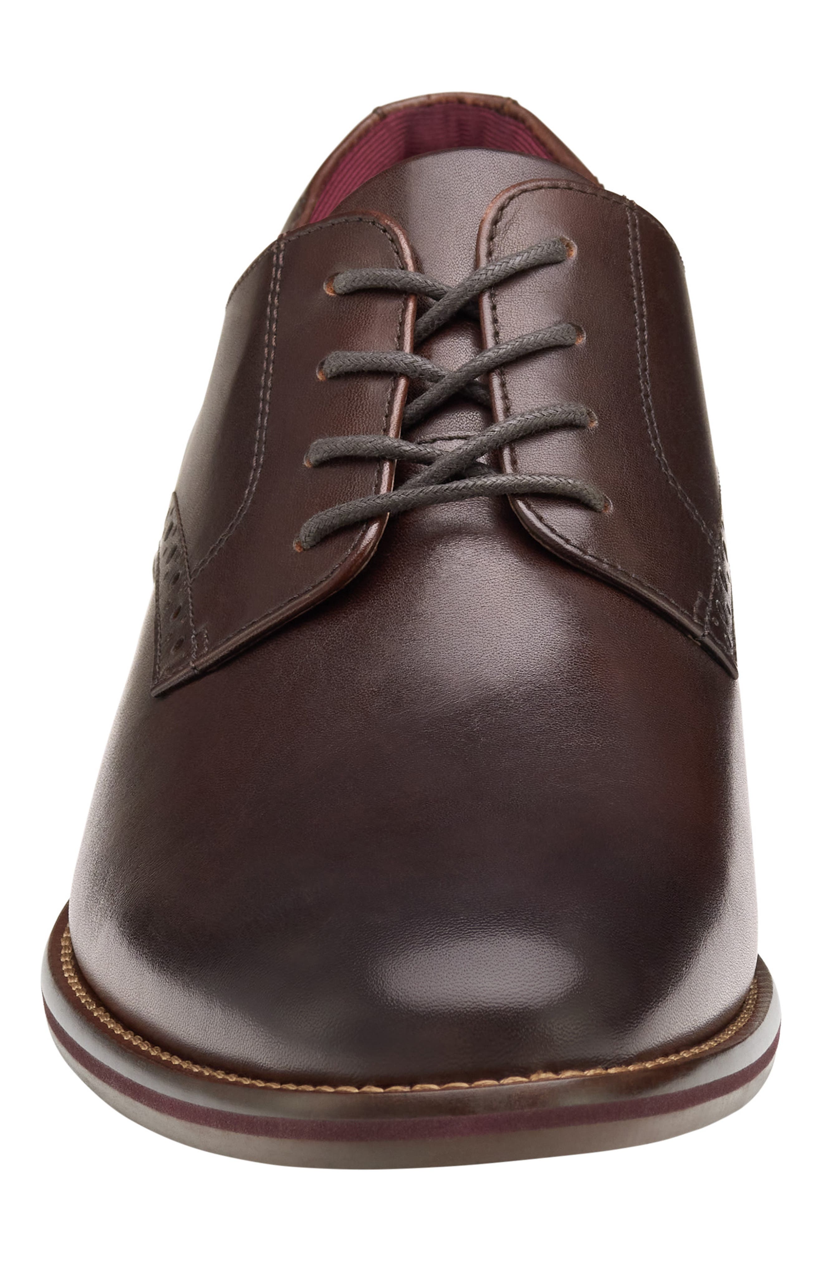 Johnston & Murphy Conard 2.0 Plain Toe Derby, Alternate, color, Mahogany