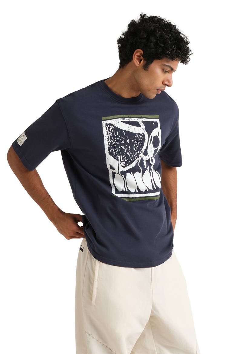 Legacy I Cotton Graphic T-Shirt, Alternate, color, BLUE DENIM