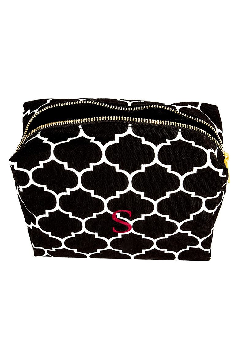 Monogram Cosmetics Bag, Alternate, color, GREEN-A