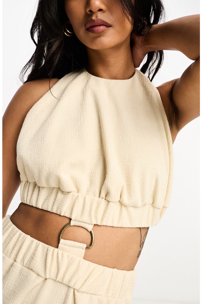 A-Line Halter Dress, Alternate, color, CREAM