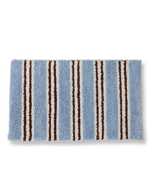 Ultra Soft Retro Stripe Bath Rug