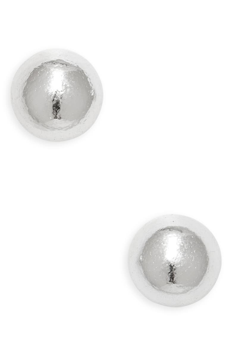 Argento Vivo Sterling Silver Teeny Ball Stud Earrings, Main, color, Silver