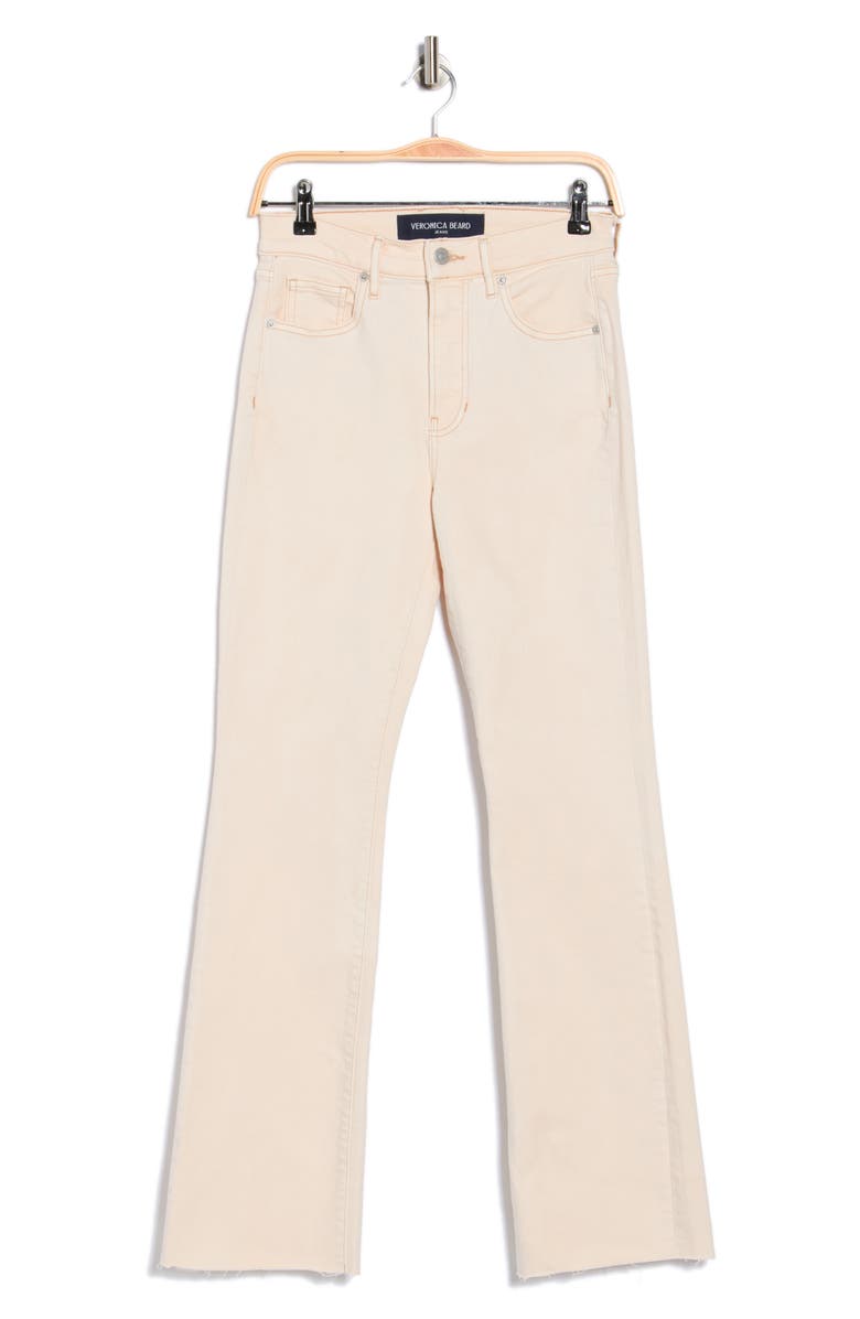 Veronica Beard Cameron Bootcut Jeans, Alternate, color, Ecru
