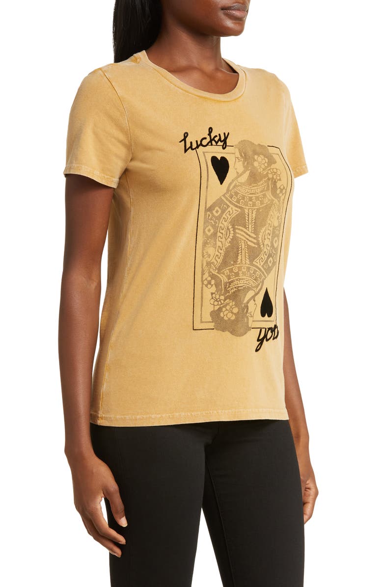 Lucky Brand Lucky You Card Cotton Graphic T-Shirt, Alternate, color, 