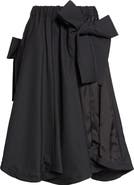 Noir Kei Ninomiya Tropical Wool Bow Skirt