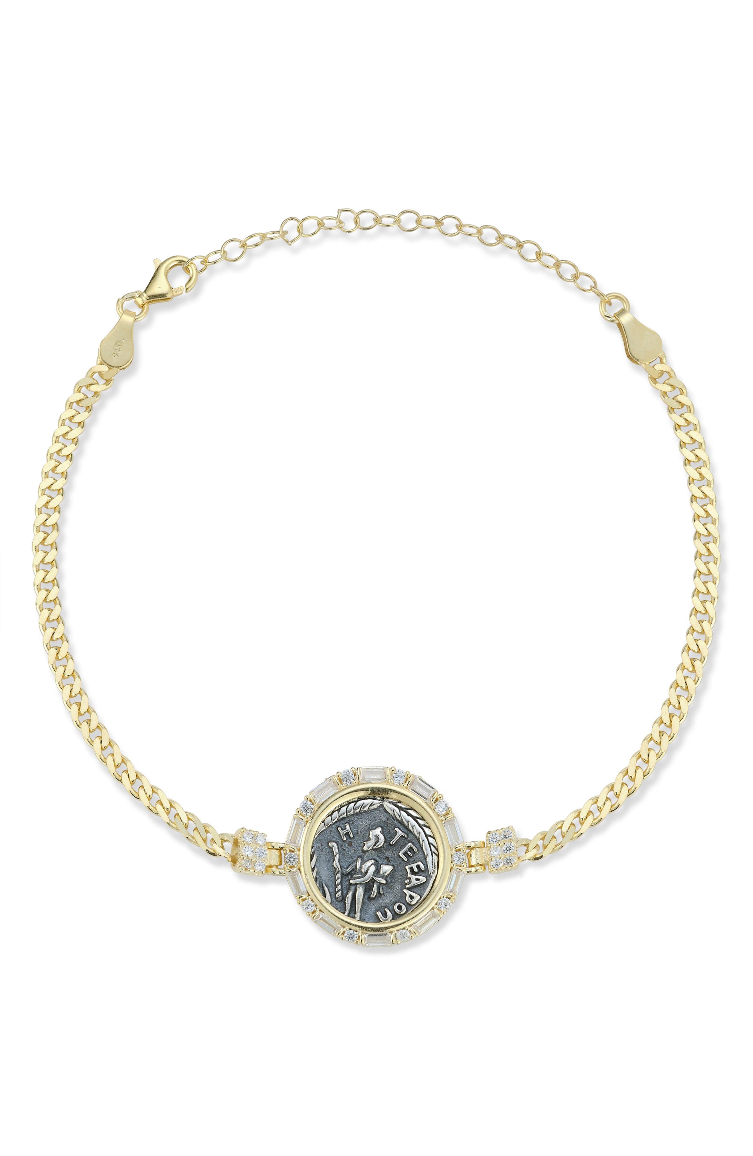 Coin Pendant Bracelet