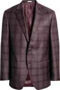 Peter Millar Flynn Classic Fit Ombré Check Wool Sport Coat
