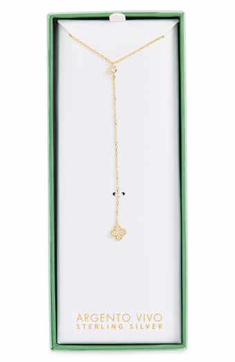 Cubic Zirconia Clover Y-Necklace