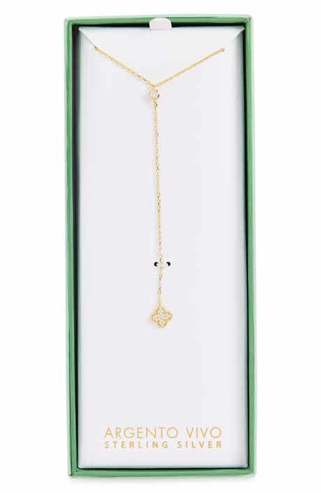 Cubic Zirconia Clover Y-Necklace