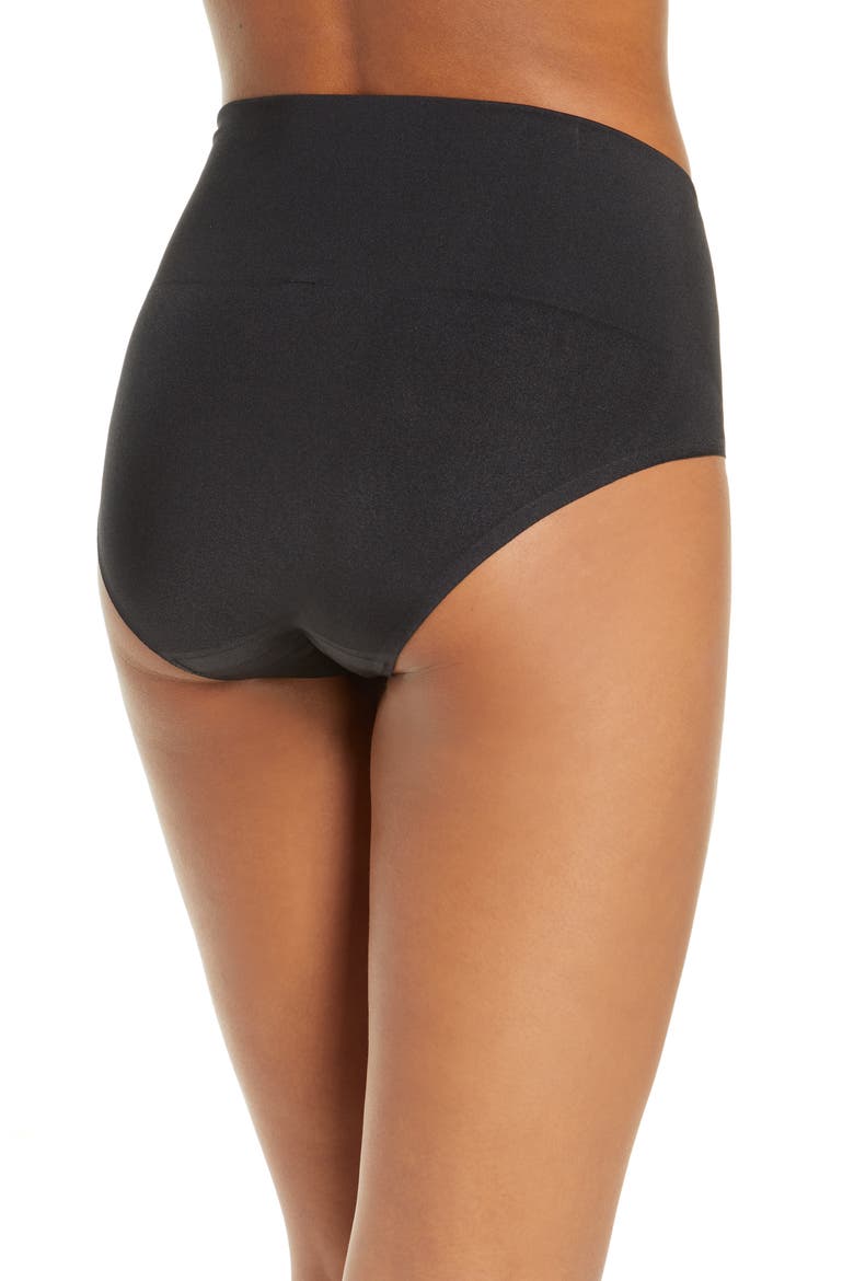 Smooth Series™ Shaping High Cut Briefs, Alternate, color, BLACK