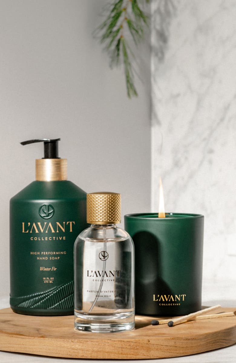 L'AVANT Collective Winter Fir Candle, Alternate, color, Green