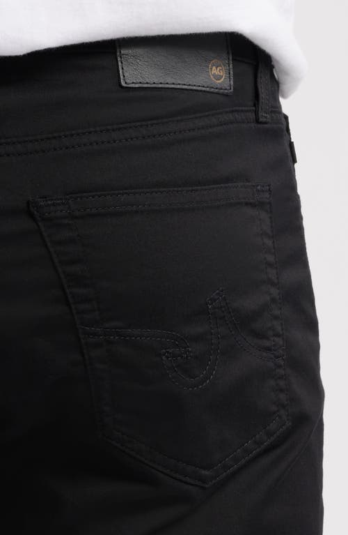 Ag Tellis Airluxe™ Commuter Performance Sateen Slim Fit Pants In True Black
